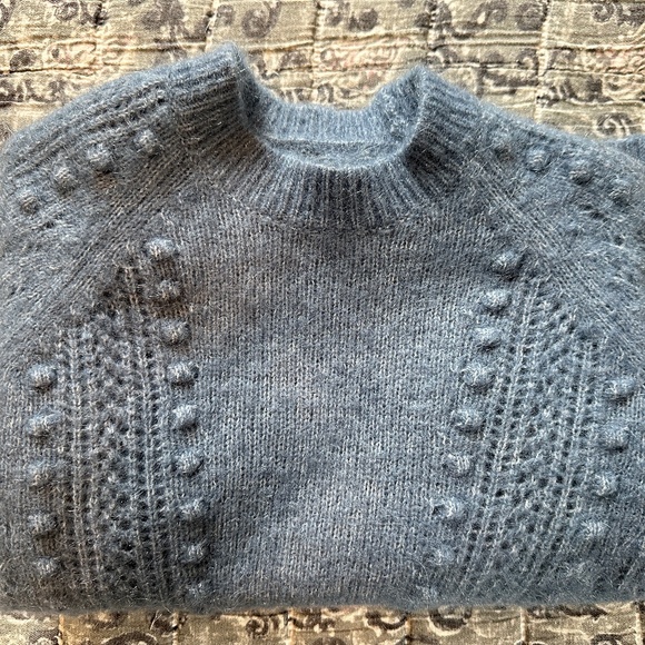 Sezane Come Jumper in Vintage Blue - Picture 9 of 10